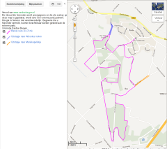 route ommetje Eerdse Bergen op Google Maps